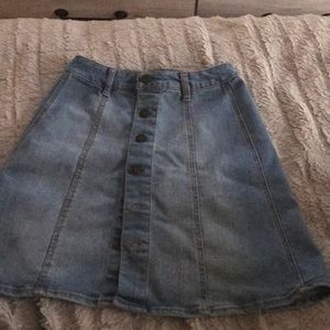 Mini jean skirt